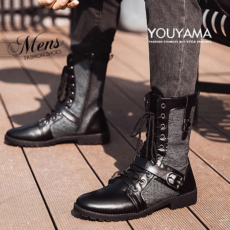 ミドルブーツ 裏ボア ブーツ メンズ 長靴 防滑 ブーツ 防寒 防雪 防寒靴 レインブーツ レインシューズ 新作 送料無料