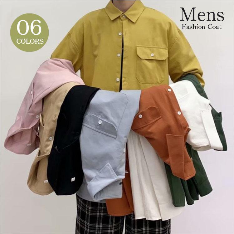 乐天商城 - 長袖シャツ メンズシャツ カジュアルシャツ ミリタリー シンブル 紳士用 メンズトップス ゆったり メンズ 新作 春 秋 送料無料 お洒落 カジュアル