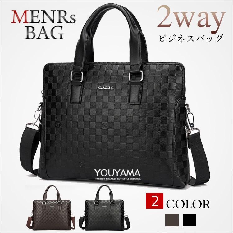 Rakuten - メンズ ブリーフケース ビジネスバッグ ショルダーバッグ 斜めがけバッグ ワンショルダー パソコンバッグ 手提げ 2WAY アウトドア 新作 送料無料