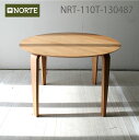 北欧スタイルのスッキリした円テーブル NRT-110T-130487 オーク