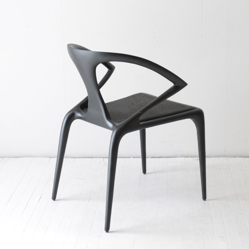 【訳ありアウトレット品】86,900円→50,000円!CNT-C-127939 北欧 ダイニングアームチェア ブラック 美しい曲木椅子