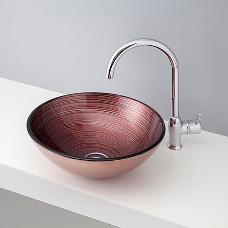 【抗菌加工】洗面ボウル おしゃれ mizunohana B147 メタリックガラス 強化ガラス お洒落 インテリア 幅..