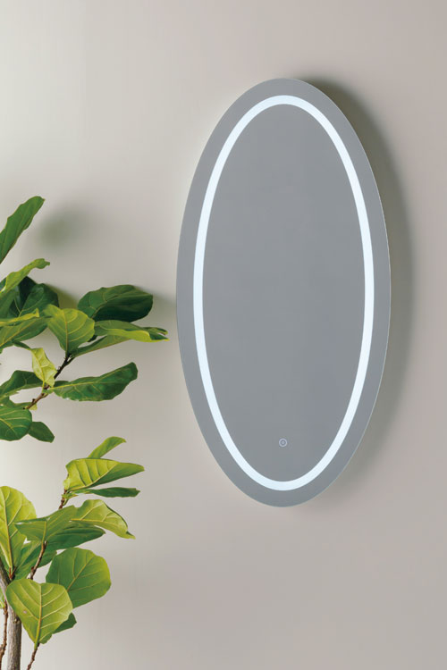 【送料無料】LEDミラー mizunohana LM113 女優ミラー ledミラー 壁掛け 調光機能 ライト付き 鏡 フレー..