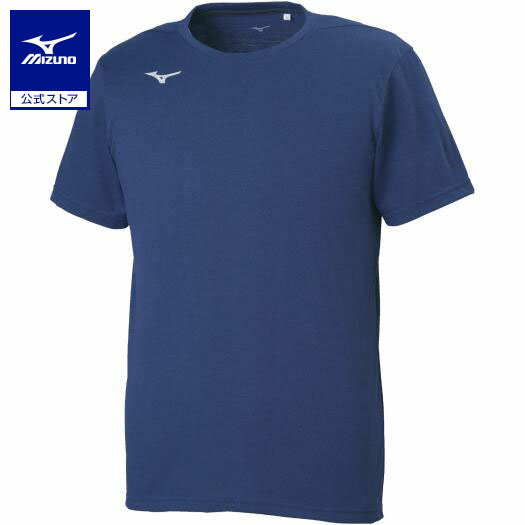 ミズノ公式 Tシャツ 半袖 ユニセックス ネイビー