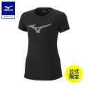 ミズノ公式 【ミズノ直営店限定】ドライサイエンスストレッチTシャツ レディース ブラック クリアランス