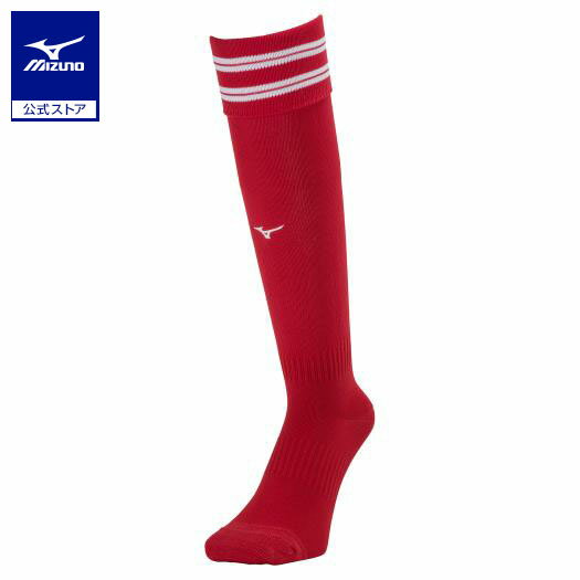ミズノ公式 ラインソックス ユニセックス チャイニーズレッド