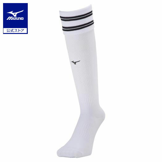 ミズノ公式 ラインソックス ユニセックス ホワイト×ブラック