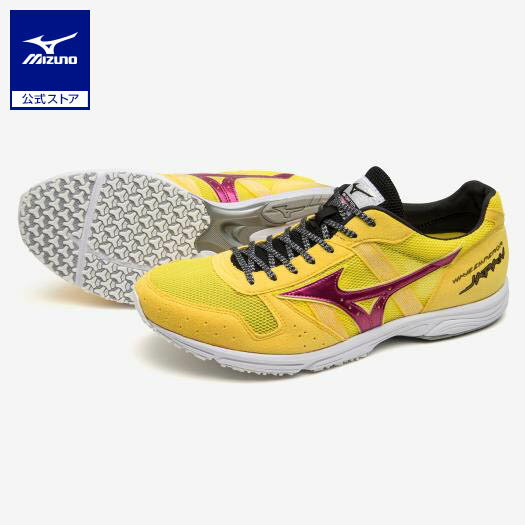 ミズノ公式 ウエーブエンペラーJAPAN4 レーシング ユニセックス イエロー×ピンクのサムネイル