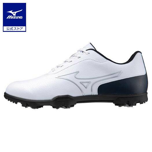 ミズノ公式 ワイドスタイルライトST ゴルフ/防水 メンズ ホワイト×ネイビー クリアランス