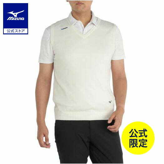 ミズノ公式 【ミズノ公式オンライン限定】ANA MIZUNO Vネックニットベスト メンズ オフホワイト