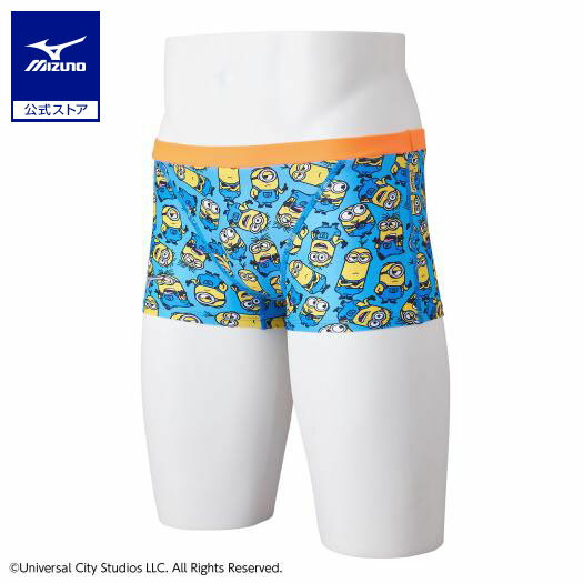 ミズノ公式 競泳練習用【ミニオン】ショートスパッツ メンズ ライトブルー