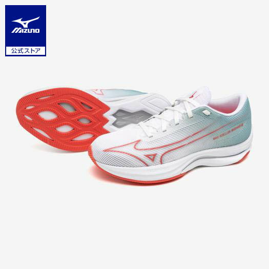 【SALE／30%OFF】ウエーブリベリオンクリアランス ミズノ公式 ウエーブリベリオンソニック2 ランニング ウィメンズ ホワイト×レッド×グレー クリアランス