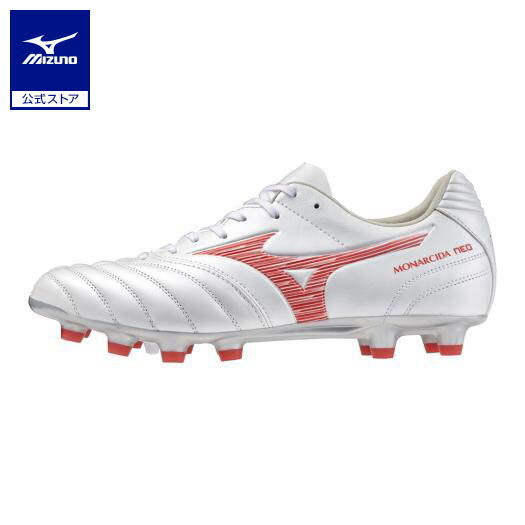 ミズノ公式 モナルシーダNEO III WIDE PRO サッカー/フットボール ユニセックス スーパーホワイトパール×レッド クリアランス
