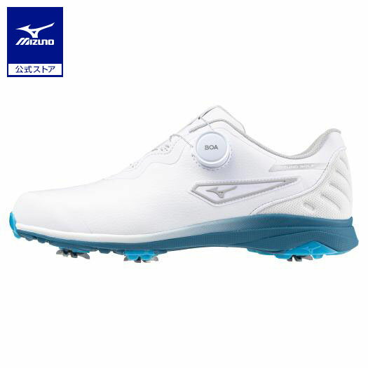 ミズノ公式 ネクスライトUW ボア ゴルフ/防水/軽量 メンズ ホワイト×ブルー