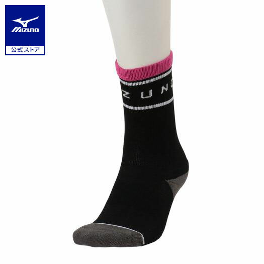 ミズノ公式 ドライベクターソックス レギュラー丈 メンズ ブラック