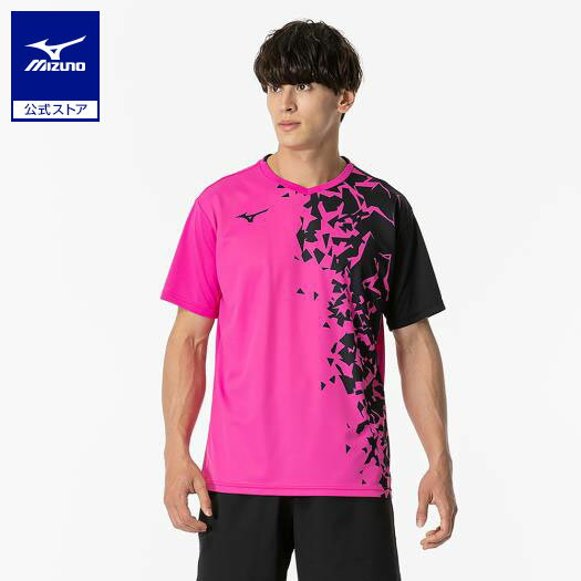 ミズノ公式 ゲームシャツ ラケットスポーツ ユニセックス マゼンタ