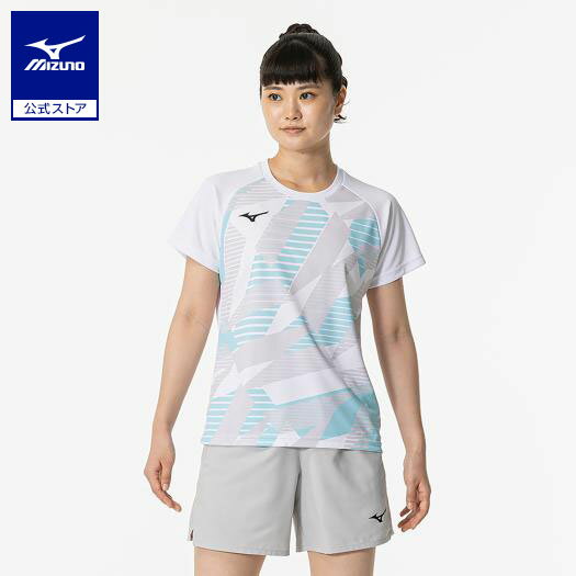 ミズノ公式 ゲームシャツ ラケットスポーツ レディース ホワイト
