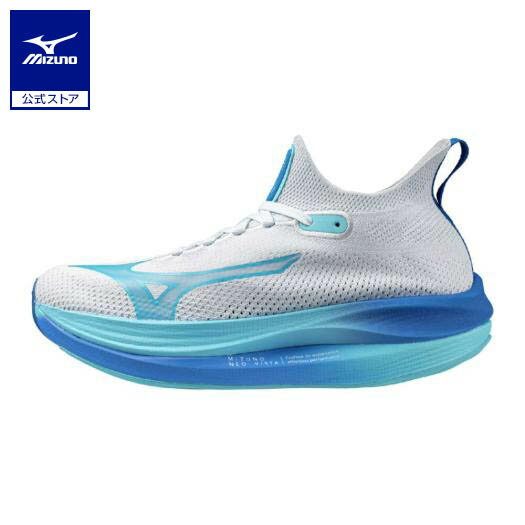 ミズノ公式 ミズノネオビスタ ランニング レディース ライトブルー×ブルー×ブルーのサムネイル