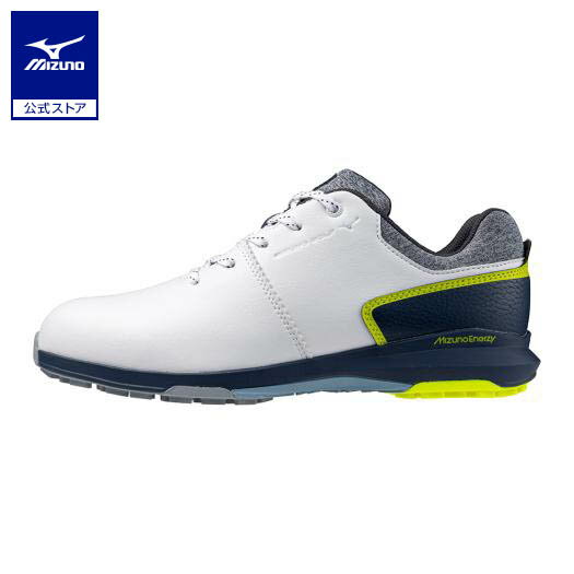 ミズノ公式 ネクスライトエナジー ゴルフ/防水 メンズ ホワイト×ネイビー