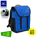 野球 リュック 25L 大容量 小学生 低学年 ミズノ公式限定 MIZUNO ディアルーキー バックパック Jr. バット収納可 ジュニア 少年野球 ロイヤルブルー 1FJDCR03