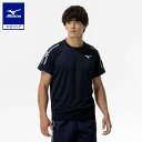 ミズノ公式 MCライン Tシャツ 陸上競技 ユニセックス ディープネイビー