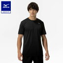 ミズノ公式 クイックドライTシャツ メンズ ブラック