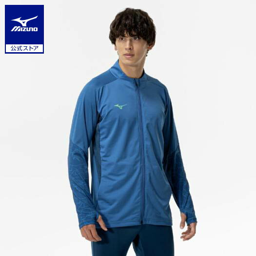 【楽天スーパーSALE割引】ミズノ公式 トレーニングトップ フルジップ ユニセックス ダークブルー クリアランス