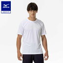 ミズノ公式 クイックドライTシャツ メンズ ホワイト クリアランス
