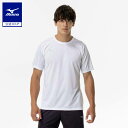 ミズノ公式 クイックドライTシャツ メンズ ホワイト クリアランス