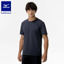 ミズノ公式 ソフトドライTシャツ メンズ ダークネイビー クリアランス