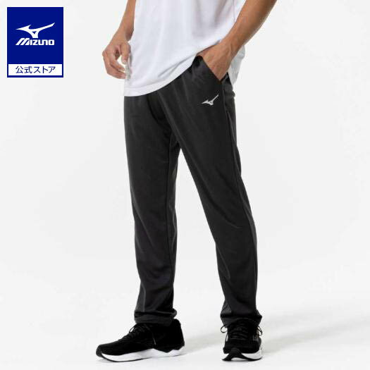 ミズノ公式 ナビドライニットロングパンツ メンズ チャコールグレー×シルバー