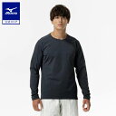 ミズノ公式 ソフトドライTシャツ 長袖 メンズ ダークネイビー