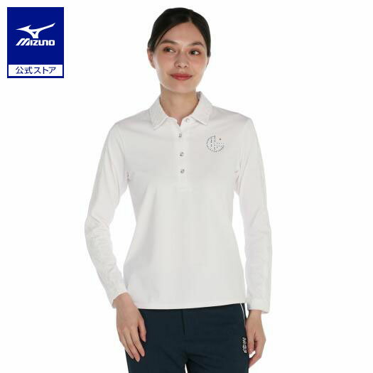 ミズノ公式 【MGFコレクション】レースカラー長袖シャツ レディース ホワイト
