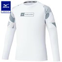 ミズノ公式 Tシャツ 長袖 メンズ ホワイト