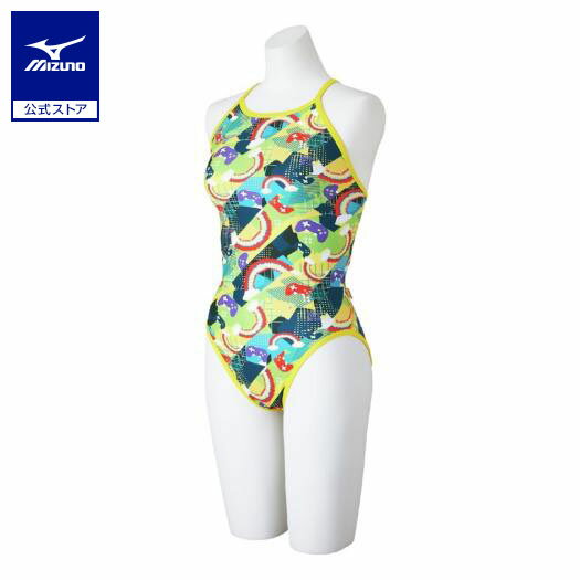 ミズノ公式 競泳練習用【Rikako Ikee collection】ミディアムカット レディース イエロー クリアランス