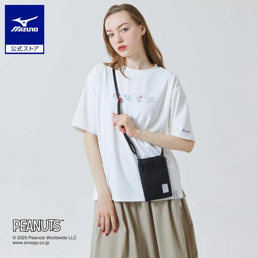 ミズノ公式 【PEANUTS】ショルダーポーチ ユニセックス ブラック