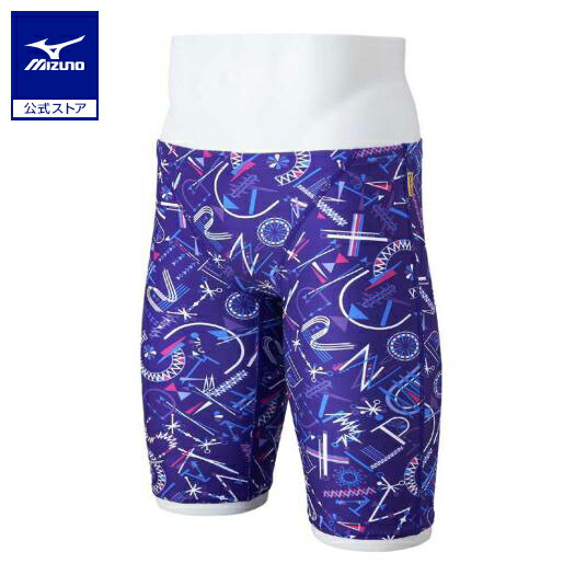 ミズノ公式 競泳練習用ハーフスパッツ メンズ バイオレット