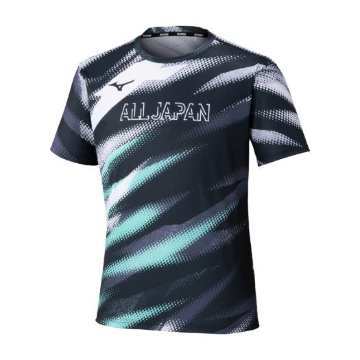 ミズノ公式 プラクティスシャツ ラケットスポーツ ユニセックス ブラック