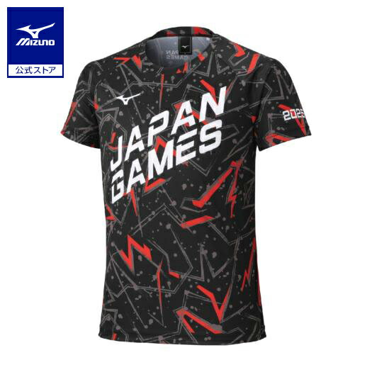 ミズノ公式 2025国スポ限定Tシャツ ユニセックス ブラック