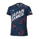 ミズノ公式 2025国スポ限定Tシャツ ユニセックス ネイビー