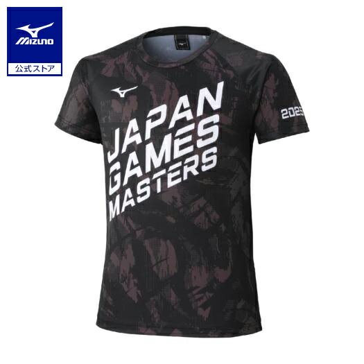 ミズノ公式 2025日本スポーツマスターズ限定Tシャツ ユニセックス ブラック