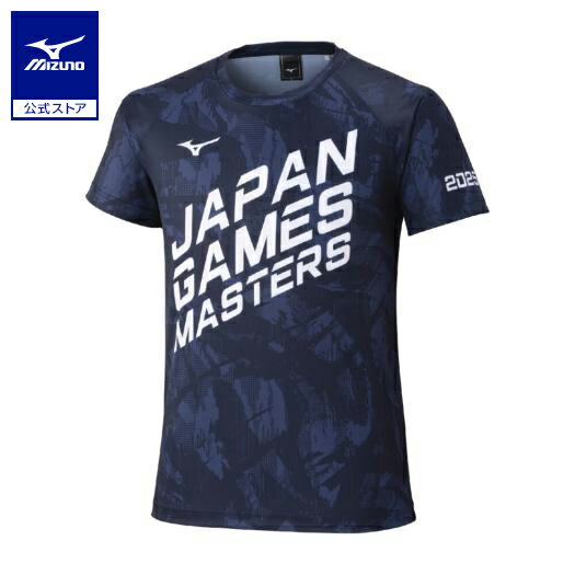 ミズノ公式 2025日本スポーツマスターズ限定Tシャツ ユニセックス ネイビー