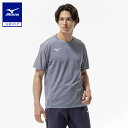 ミズノ公式【汗処理/通気】ドライエアロフローTシャツ ユニセックス グラナイトグレー(4)