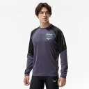 ミズノ公式 N-XTロングTシャツ 長袖/陸上競技 ユニセックス オデッセイグレー