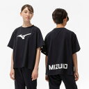 ミズノ公式【抗菌防臭/防汚】GACHI Tシャツ ジュニア ブラック