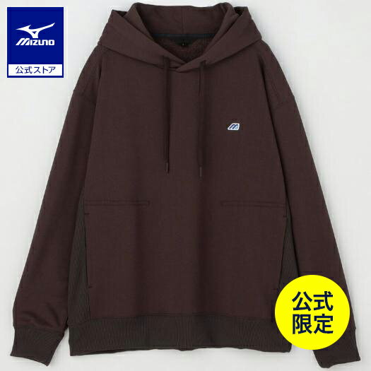 乐天商城 - ミズノ公式【ミズノ直営店限定】モノグラムMポリエステルスパントパーカー ユニセックス ブラウン
