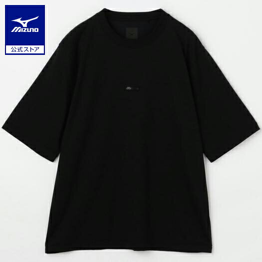 ミズノ公式 クイックドライコットン5部袖Tシャツ ユニセックス ブラック