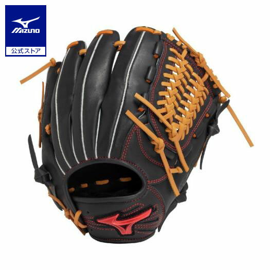 ミズノ公式 軟式用ウィルドライブ レッド IBE【オールラウンド用/サイズ10】 ユニセックス ブラック×コルク