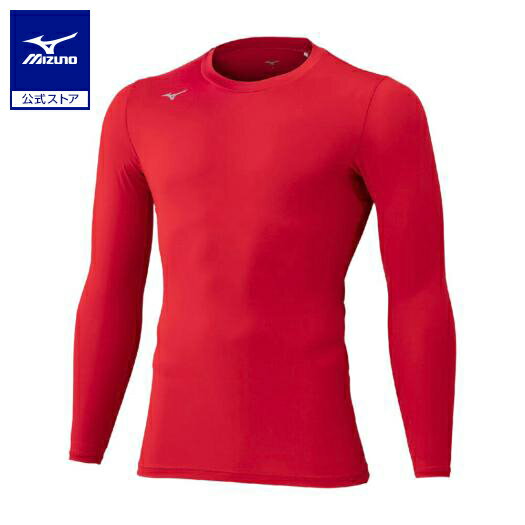 ミズノ公式 ドライインナーシャツ ユニセックス チャイニーズレッド