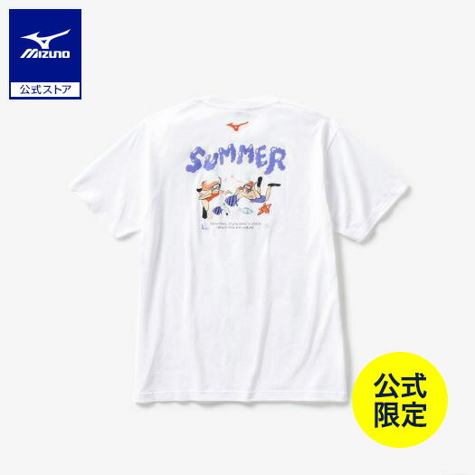 ミズノ公式 【ミズノ直営店限定】SUMMERグラフィックTシャツ ユニセックス ホワイト